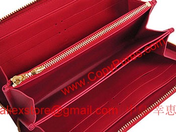 ルイヴィトンコピーヴィトン　ヴェルニ　スウィートモノグラム　ラウンドジップ長財布　ジッピーウォレット　ローズアンディアン　M90123